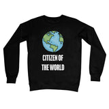'Citizen of the World' Globe Crew Neck Sweatshirt