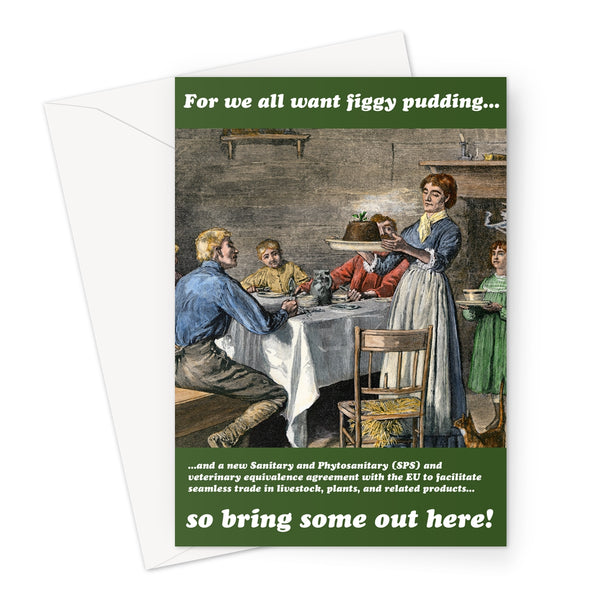 Figgy Pudding Christmas Card