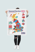 Large 2024 General Election map - A0