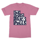 Sex Drugs Rock & Polls - Softstyle T-Shirt Navy