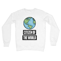 'Citizen of the World' Globe Crew Neck Sweatshirt