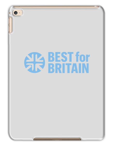 Pale Blue Best for Britain Logo Tablet Cases
