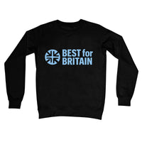Pale Blue Best for Britain Logo Crew Neck Sweatshirt