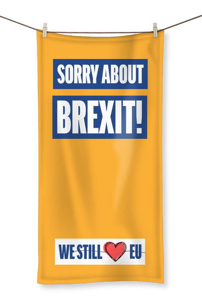 'Sorry about Brexit' Beach Towel