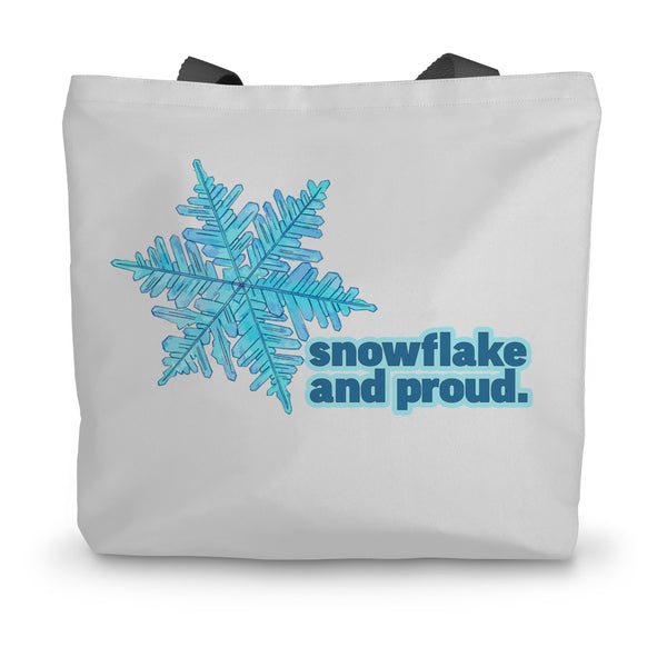 Snowflake and Proud Canvas Tote Bag