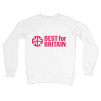 Cerise Best for Britain Logo Crew Neck Sweatshirt