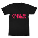 Cerise Best for Britain Logo Softstyle T-Shirt